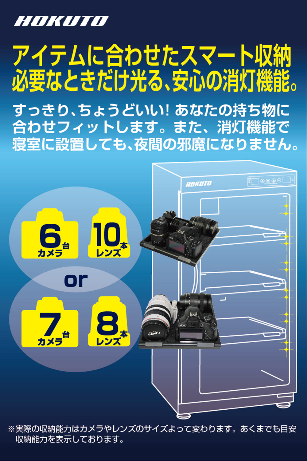 HOKUTO防湿庫・ドライボックス HPシリーズ　102L
